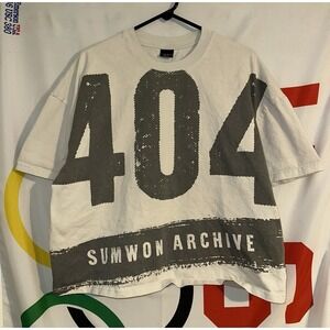Sumwon T Shirt Medium Boxy Cropped 404 Archive Streetwear